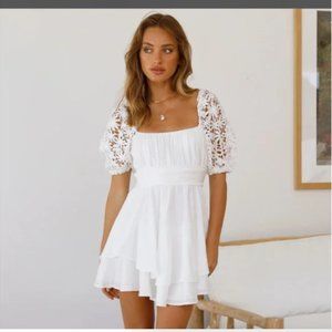 NWT Hello Molly White Dress